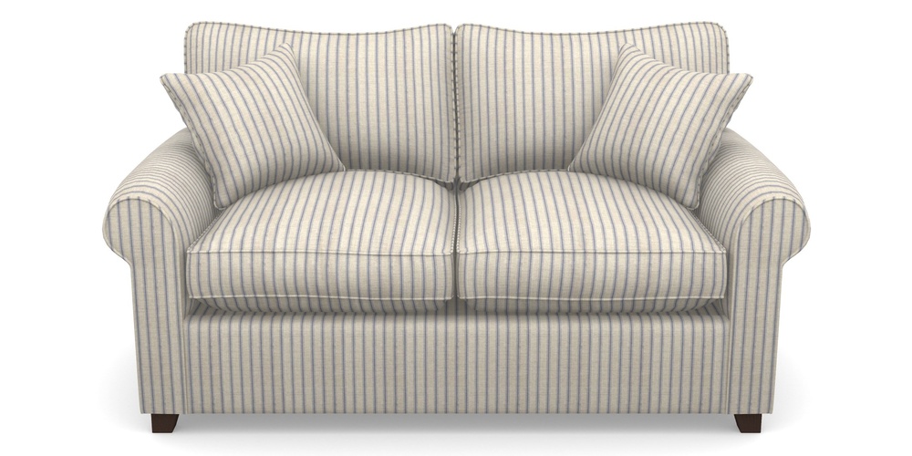 Product photograph of Waverley Sofa Bed 2 Seater Sofa Bed In Cloth 18 Stripes - Ticking - Indigo from Sofas and Stuff Limited