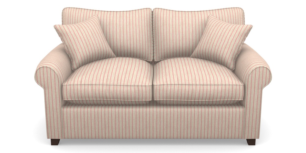Product photograph of Waverley Sofa Bed 2 Seater Sofa Bed In Cloth 18 Stripes - Ticking - Cranberry from Sofas and Stuff Limited