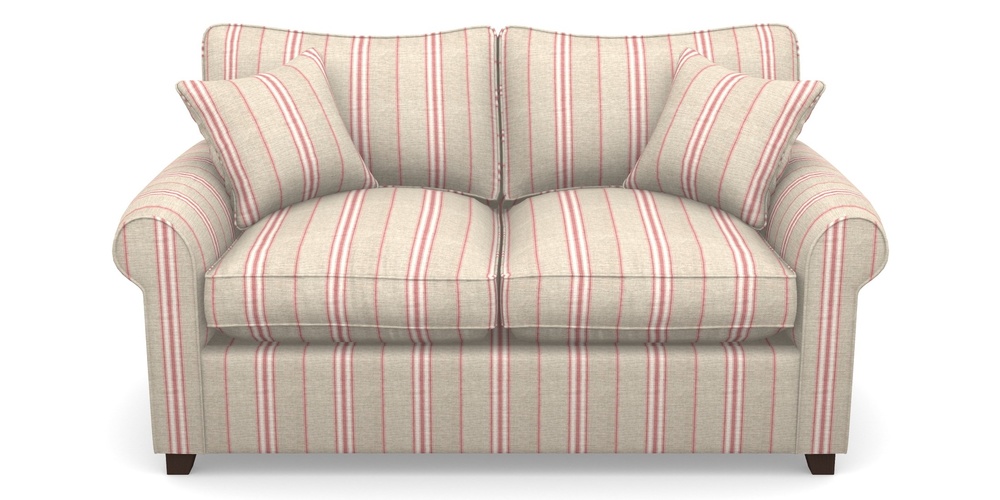 Product photograph of Waverley Sofa Bed 2 Seater Sofa Bed In Cloth 18 Stripes - Regimental - Cranberry from Sofas and Stuff Limited
