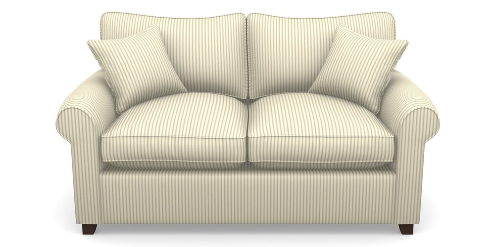 Product photograph of Waverley Sofa Bed 2 Seater Sofa Bed In Cotton Stripe - Sage from Sofas and Stuff Limited