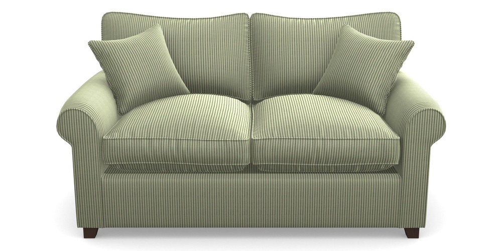 Product photograph of Waverley Sofa Bed 2 Seater Sofa Bed In Cloth 21 - Simple Stripe - Forest from Sofas and Stuff Limited