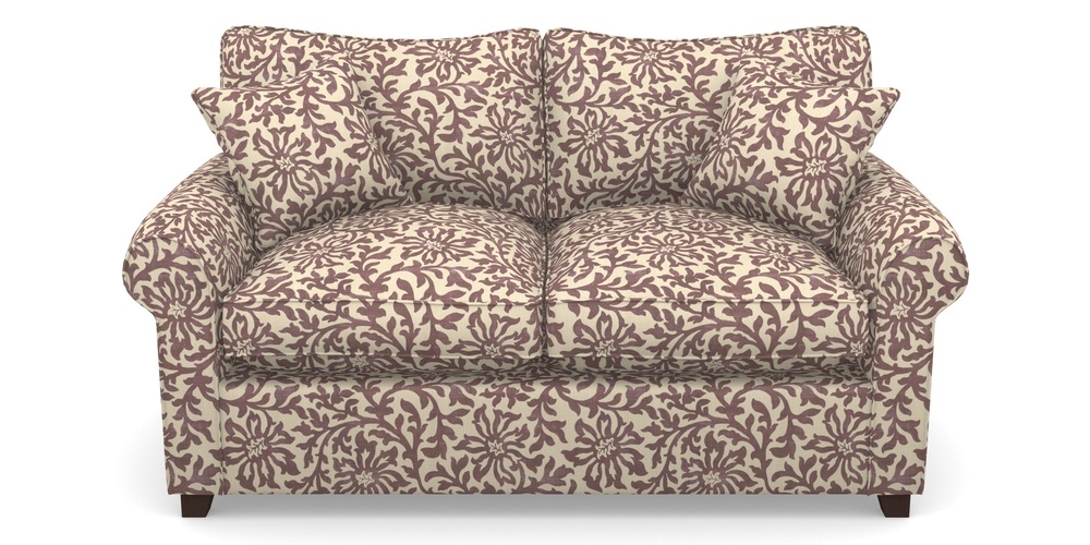 Product photograph of Waverley Sofa Bed 2 Seater Sofa Bed In V A Brompton Collection - Floral Scroll - Cacao from Sofas and Stuff Limited