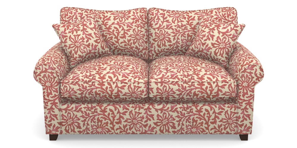 Product photograph of Waverley Sofa Bed 2 Seater Sofa Bed In V A Brompton Collection - Floral Scroll - Chilli from Sofas and Stuff Limited