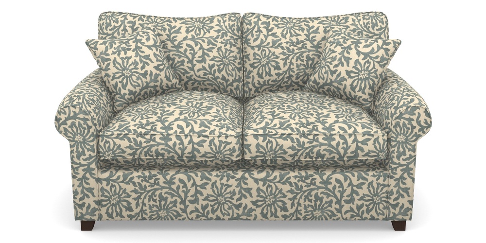 Product photograph of Waverley Sofa Bed 2 Seater Sofa Bed In V A Brompton Collection - Floral Scroll - Pebble from Sofas and Stuff Limited