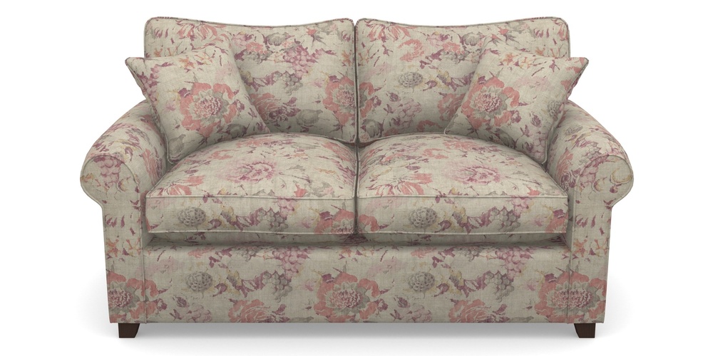 Product photograph of Waverley Sofa Bed 2 Seater Sofa Bed In Floral Linen - Faith Antique Sangria from Sofas and Stuff Limited