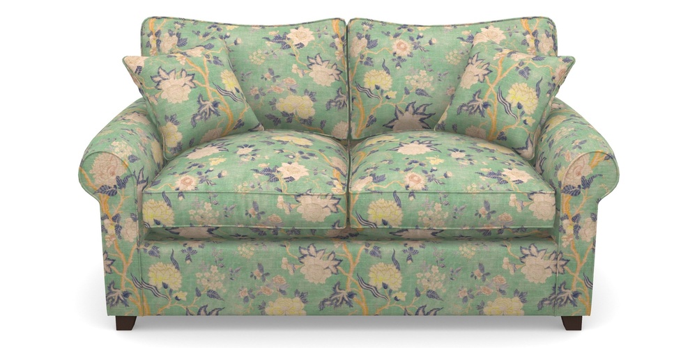 Product photograph of Waverley Sofa Bed 2 Seater Sofa Bed In Floral Linen - Even So Verde from Sofas and Stuff Limited