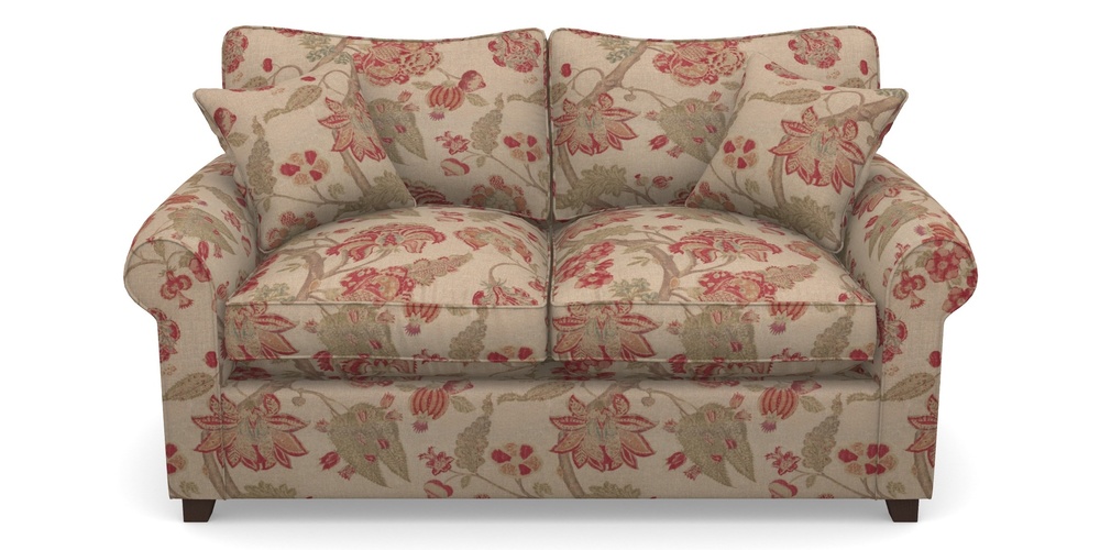 Product photograph of Waverley Sofa Bed 2 Seater Sofa Bed In Floral Linen - Indienne T Rosso from Sofas and Stuff Limited
