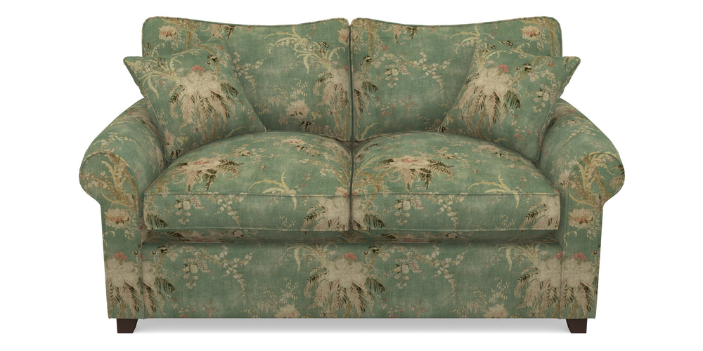 Product photograph of Waverley Sofa Bed 2 Seater Sofa Bed In Floral Linen - Zefferino Emerald from Sofas and Stuff Limited