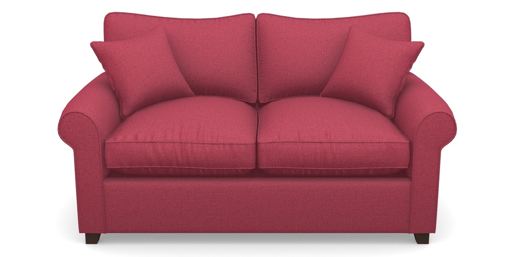 Product photograph of Waverley Sofa Bed 2 Seater Sofa Bed In Plain Linen Cotton - Raspberry Jam from Sofas and Stuff Limited