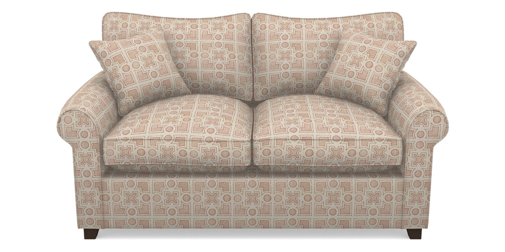 Product photograph of Waverley Sofa Bed 2 Seater Sofa Bed In Rhs Collection - Small Knot Garden Cotton Weave - Terracotta from Sofas and Stuff Limited