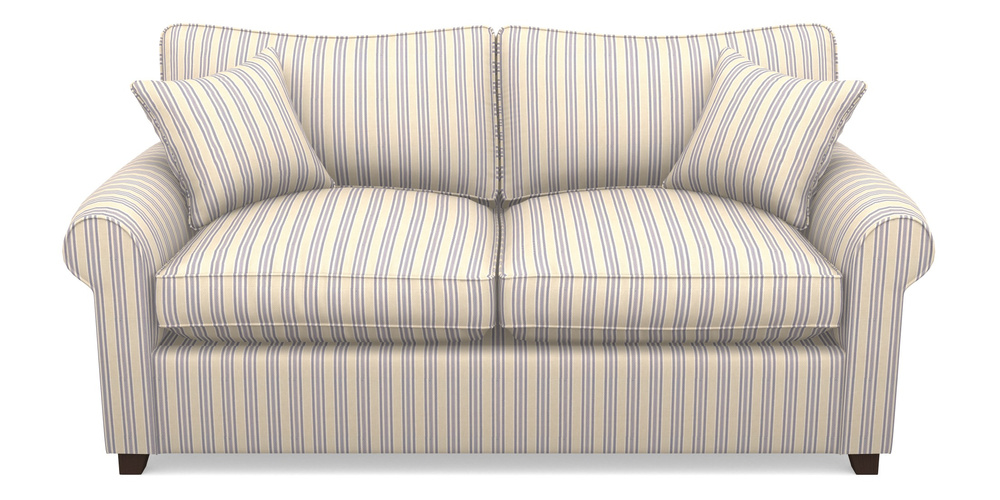 Product photograph of Waverley Sofa Bed 3 Seater Sofa Bed In Cloth 22 - Racing Stripes Ayr - Blueberry from Sofas and Stuff Limited