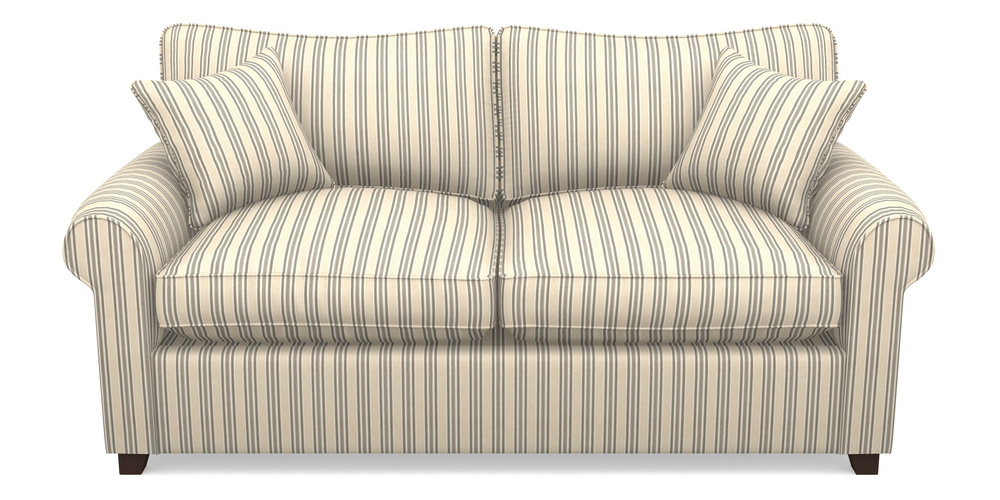 Product photograph of Waverley Sofa Bed 3 Seater Sofa Bed In Cloth 22 - Racing Stripes Ayr - Charcoal from Sofas and Stuff Limited