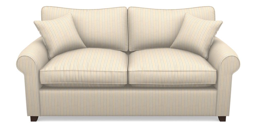 Product photograph of Waverley Sofa Bed 3 Seater Sofa Bed In Cloth 22 - Racing Stripes Ayr - Dove from Sofas and Stuff Limited