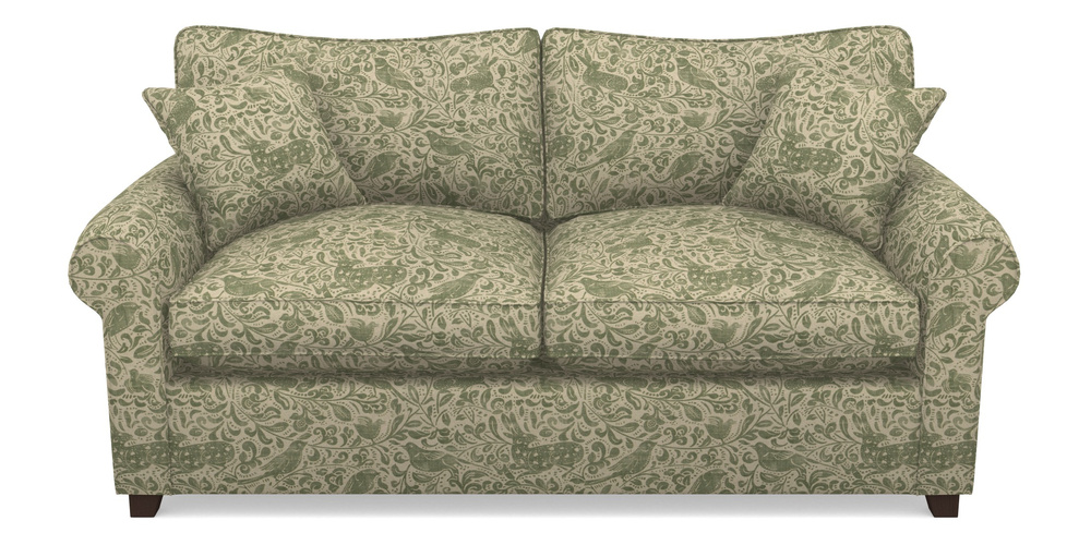 Product photograph of Waverley Sofa Bed 3 Seater Sofa Bed In V A Drawn From Nature - Bird And Rabbit - Light Green from Sofas and Stuff Limited