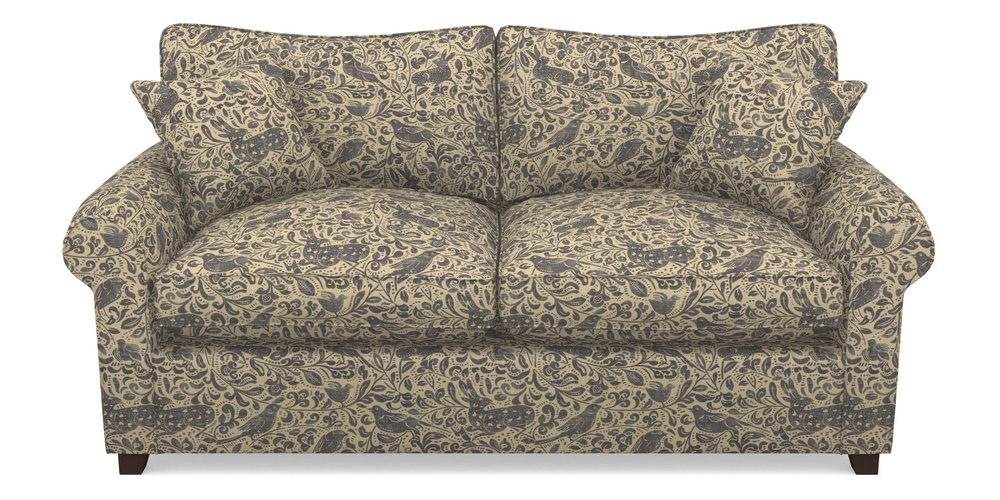 Product photograph of Waverley Sofa Bed 3 Seater Sofa Bed In V A Drawn From Nature - Bird And Rabbit - Navy from Sofas and Stuff Limited