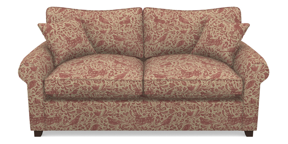 Product photograph of Waverley Sofa Bed 3 Seater Sofa Bed In V A Drawn From Nature - Bird And Rabbit - Red from Sofas and Stuff Limited