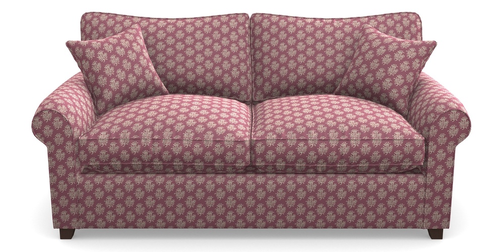 Product photograph of Waverley Sofa Bed 3 Seater Sofa Bed In Cloth 21 - Coral 1 - Cassis from Sofas and Stuff Limited