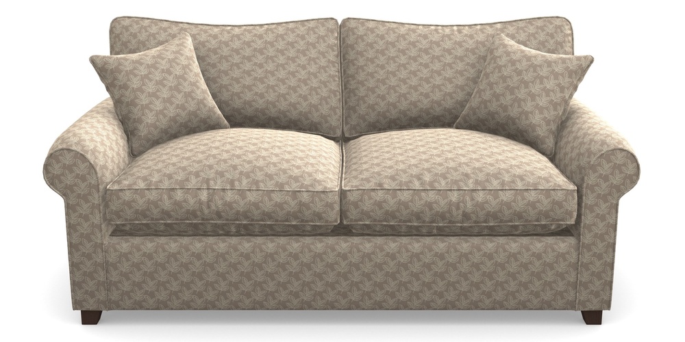 Product photograph of Waverley Sofa Bed 3 Seater Sofa Bed In Cloth 21 - Decorative Leaf - Beech from Sofas and Stuff Limited