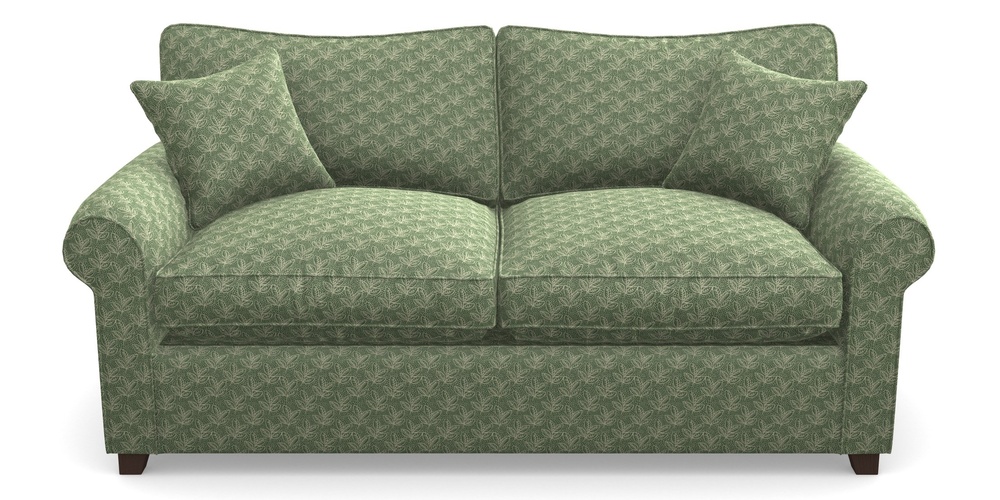 Product photograph of Waverley Sofa Bed 3 Seater Sofa Bed In Cloth 21 - Decorative Leaf - Forest from Sofas and Stuff Limited