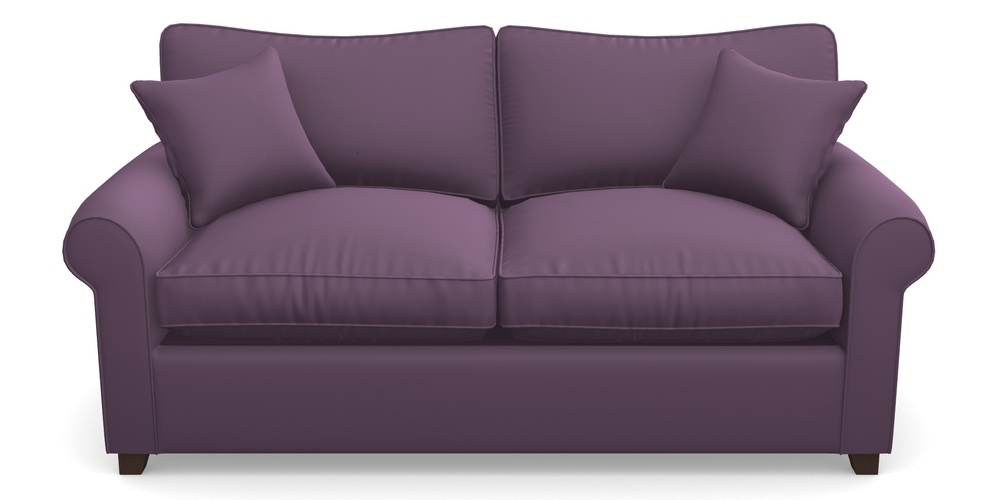 Product photograph of Waverley Sofa Bed 3 Seater Sofa Bed In Clever Glossy Velvet - Blackcurrant from Sofas and Stuff Limited