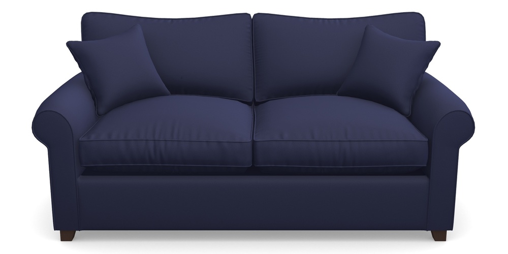 Product photograph of Waverley Sofa Bed 3 Seater Sofa Bed In Clever Glossy Velvet - Navy from Sofas and Stuff Limited