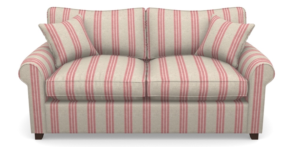 Product photograph of Waverley Sofa Bed 3 Seater Sofa Bed In Cloth 18 Stripes - Bengal - Cranberry from Sofas and Stuff Limited