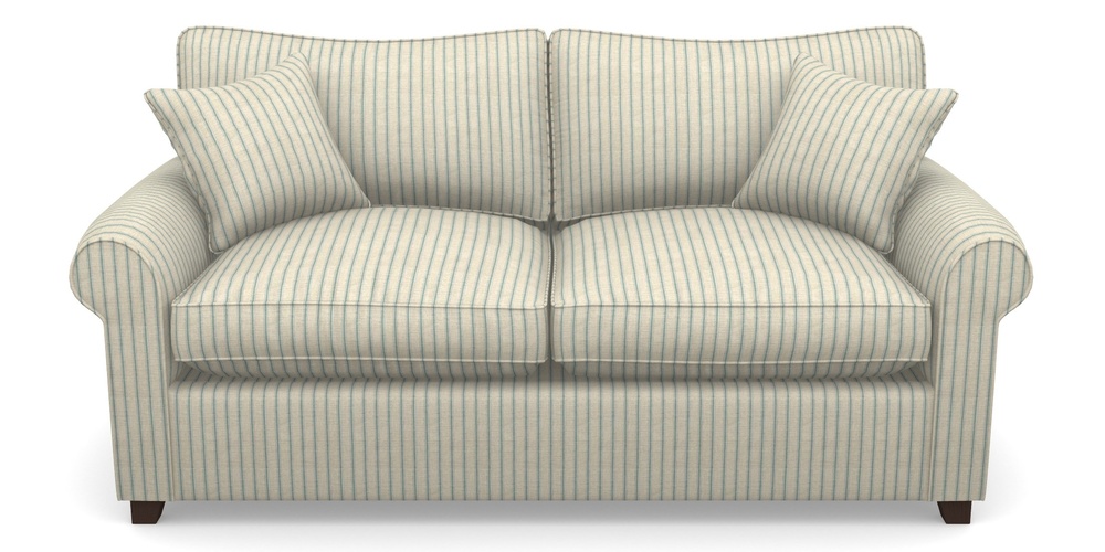 Product photograph of Waverley Sofa Bed 3 Seater Sofa Bed In Cloth 18 Stripes - Ticking - Basil from Sofas and Stuff Limited