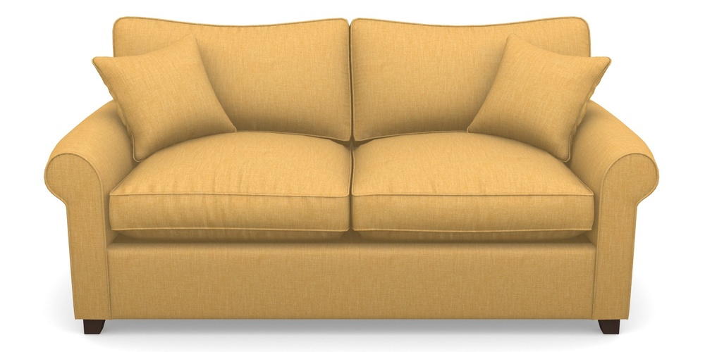 Product photograph of Waverley Sofa Bed 3 Seater Sofa Bed In Clever Cotton Mix - Mustard from Sofas and Stuff Limited