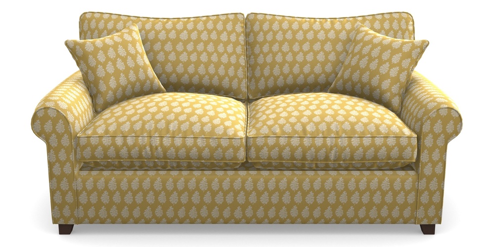 Product photograph of Waverley Sofa Bed 3 Seater Sofa Bed In Cloth 21 - Oak Leaf - Canary from Sofas and Stuff Limited
