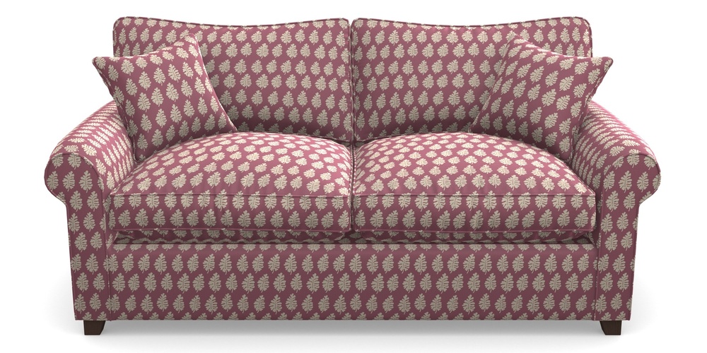 Product photograph of Waverley Sofa Bed 3 Seater Sofa Bed In Cloth 21 - Oak Leaf - Cassis from Sofas and Stuff Limited