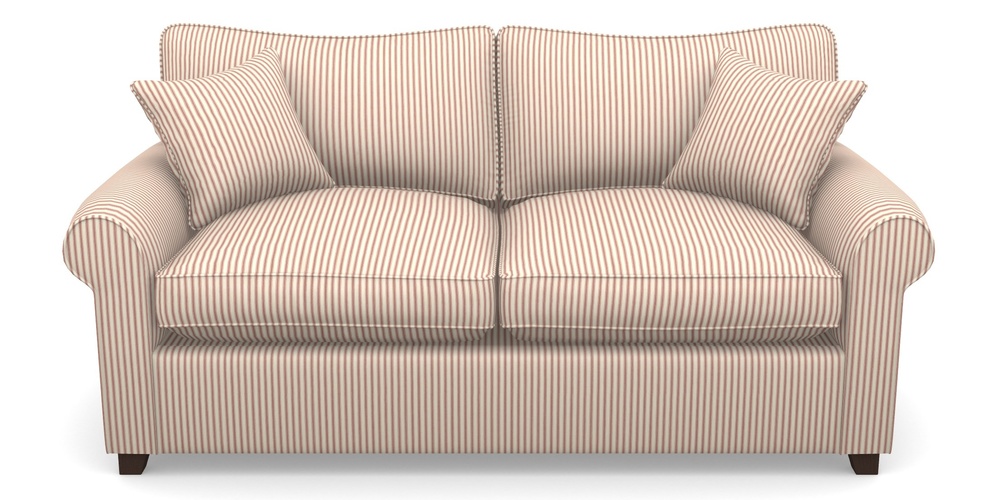 Product photograph of Waverley Sofa Bed 3 Seater Sofa Bed In Cotton Stripe - Peony from Sofas and Stuff Limited
