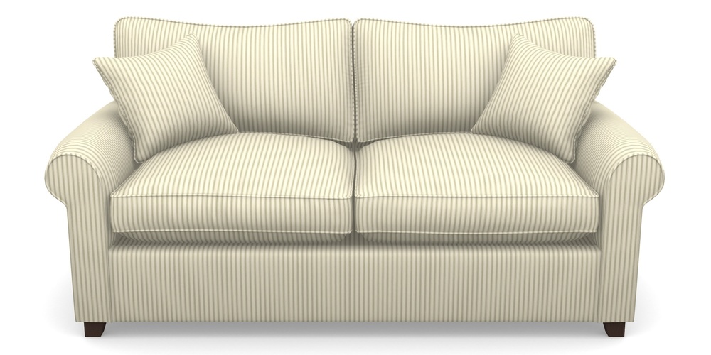 Product photograph of Waverley Sofa Bed 3 Seater Sofa Bed In Cotton Stripe - Sage from Sofas and Stuff Limited