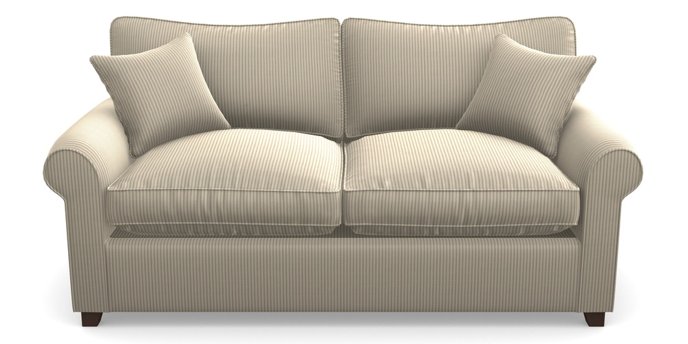 Product photograph of Waverley Sofa Bed 3 Seater Sofa Bed In Cloth 21 - Simple Stripe - Beech from Sofas and Stuff Limited