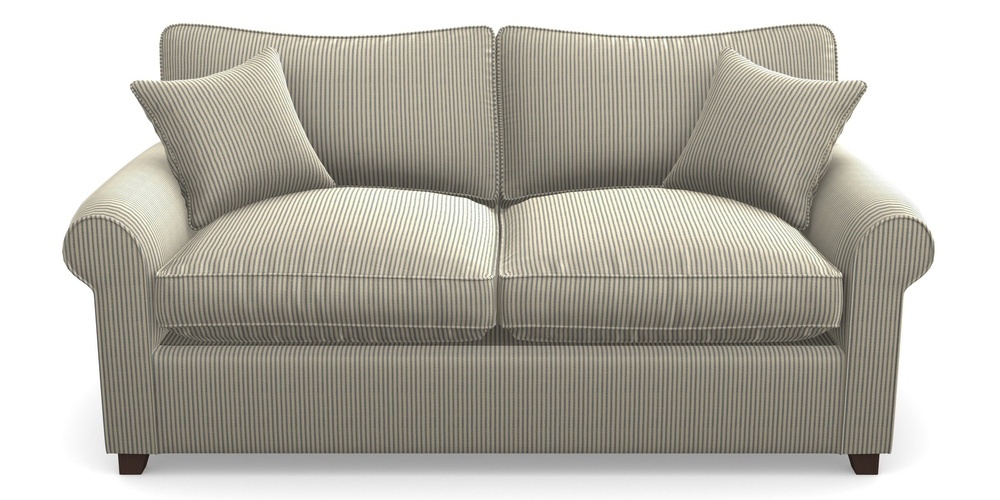 Product photograph of Waverley Sofa Bed 3 Seater Sofa Bed In Cloth 21 - Simple Stripe - Bilberry from Sofas and Stuff Limited
