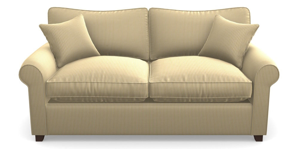 Product photograph of Waverley Sofa Bed 3 Seater Sofa Bed In Cloth 21 - Simple Stripe - Canary from Sofas and Stuff Limited