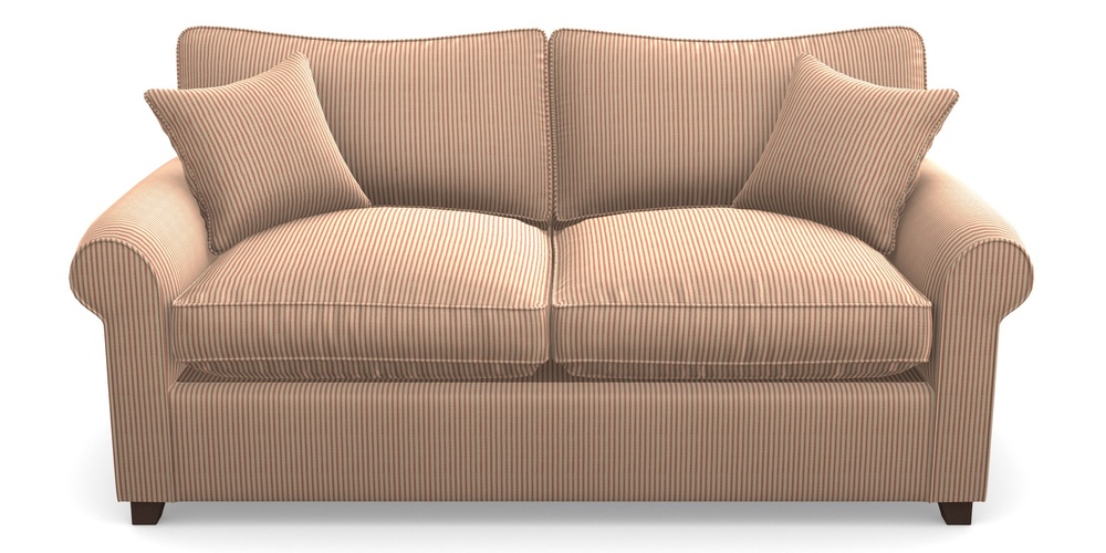 Product photograph of Waverley Sofa Bed 3 Seater Sofa Bed In Cloth 21 - Simple Stripe - Ginger Snap from Sofas and Stuff Limited