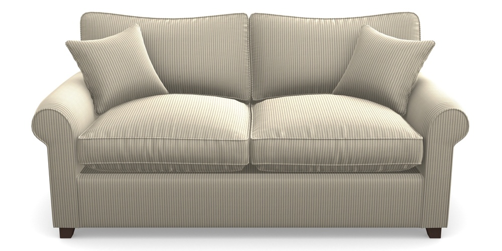 Product photograph of Waverley Sofa Bed 3 Seater Sofa Bed In Cloth 21 - Simple Stripe - Magnesium from Sofas and Stuff Limited