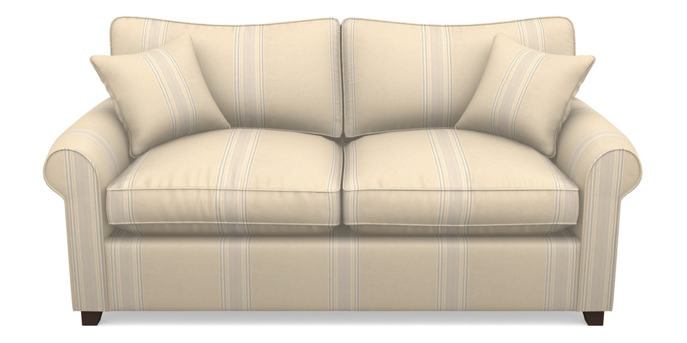 Product photograph of Waverley Sofa Bed 3 Seater Sofa Bed In Cloth 22 - Racing Stripes Cheltenham - Dove from Sofas and Stuff Limited