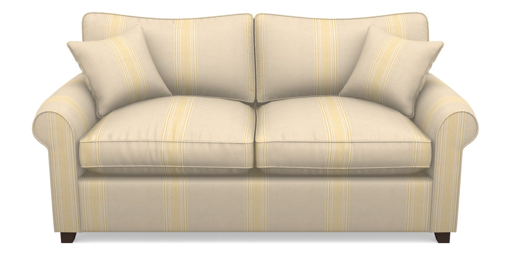 Product photograph of Waverley Sofa Bed 3 Seater Sofa Bed In Cloth 22 - Racing Stripes Cheltenham - Lemon from Sofas and Stuff Limited