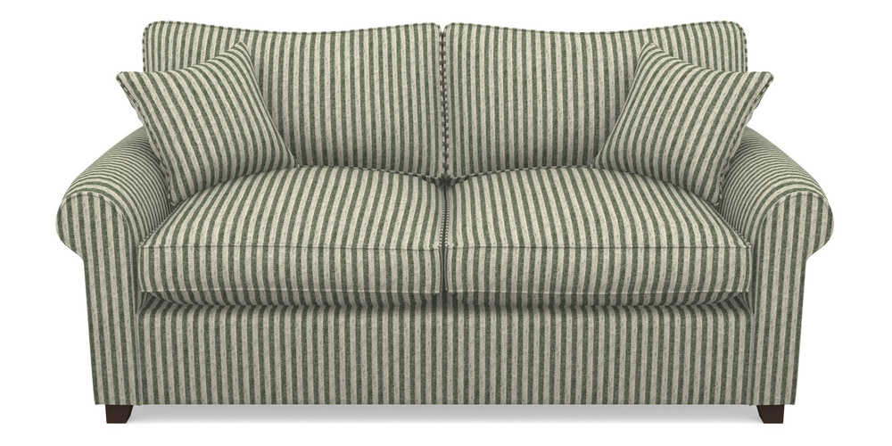 Product photograph of Waverley Sofa Bed 3 Seater Sofa Bed In Cloth 22 - Pinstripe - Courgette from Sofas and Stuff Limited