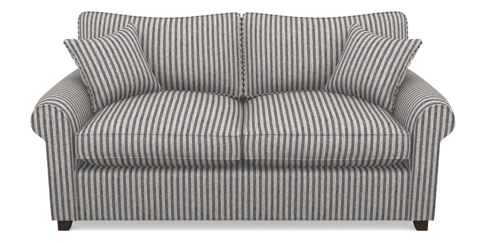 Product photograph of Waverley Sofa Bed 3 Seater Sofa Bed In Cloth 22 - Pinstripe - Deep Water from Sofas and Stuff Limited