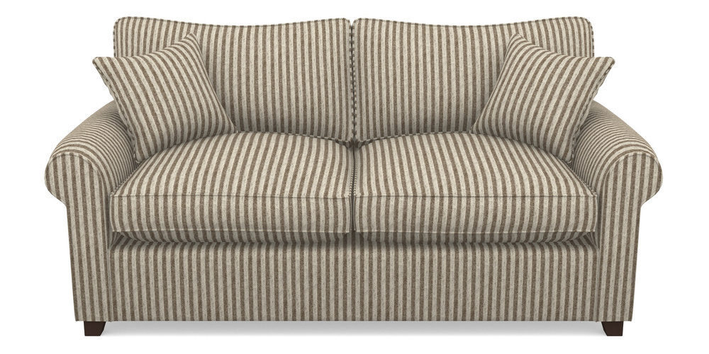 Product photograph of Waverley Sofa Bed 3 Seater Sofa Bed In Cloth 22 - Pinstripe - Peat from Sofas and Stuff Limited