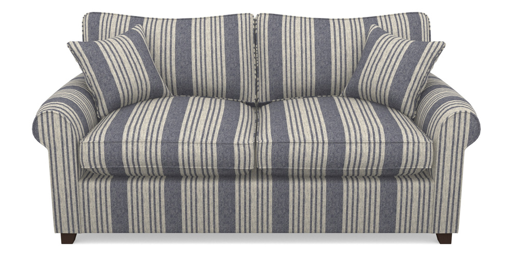 Product photograph of Waverley Sofa Bed 3 Seater Sofa Bed In Cloth 22 - Bayadere - Deep Water from Sofas and Stuff Limited