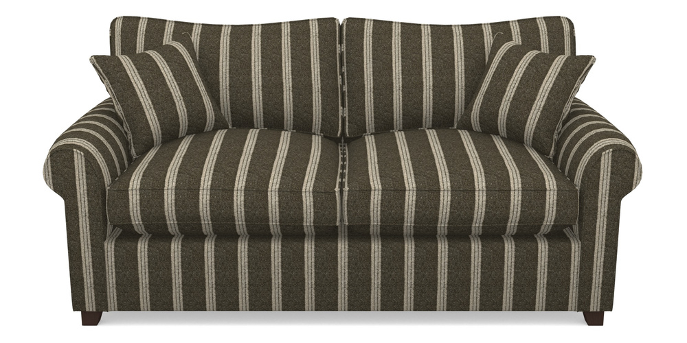 Product photograph of Waverley Sofa Bed 3 Seater Sofa Bed In Cloth 20 - Design 2 - Olive Stripe from Sofas and Stuff Limited