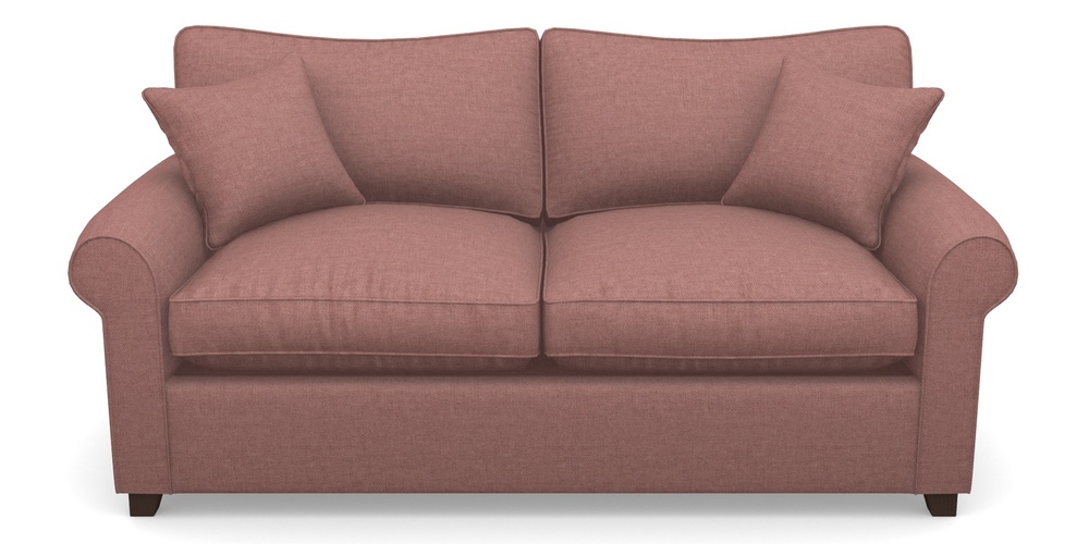 Product photograph of Waverley Sofa Bed 3 Seater Sofa Bed In Easy Clean Plain - Rosewood from Sofas and Stuff Limited