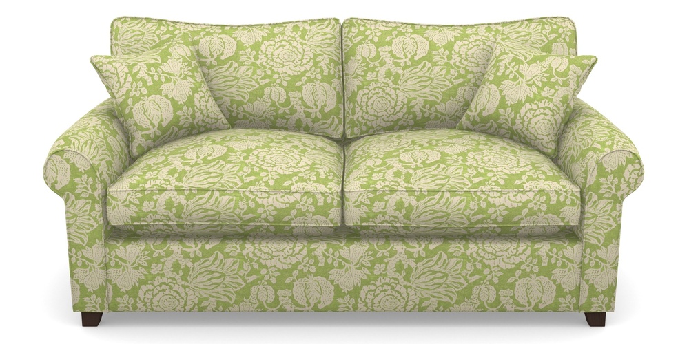 Product photograph of Waverley Sofa Bed 3 Seater Sofa Bed In V A Brompton Collection - Flowering Kale - Lime from Sofas and Stuff Limited