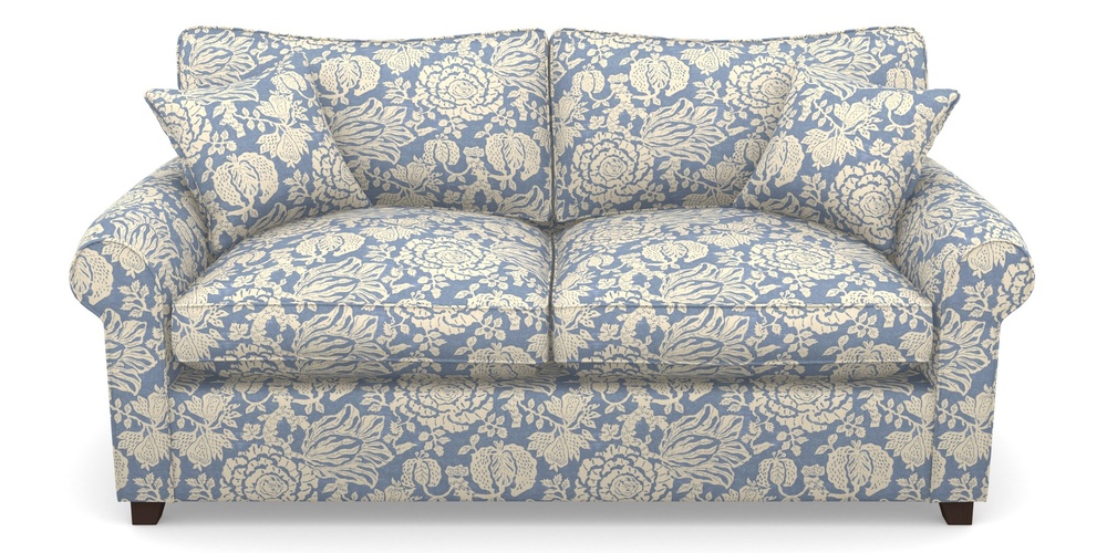 Product photograph of Waverley Sofa Bed 3 Seater Sofa Bed In V A Brompton Collection - Flowering Kale - Morning Blue from Sofas and Stuff Limited
