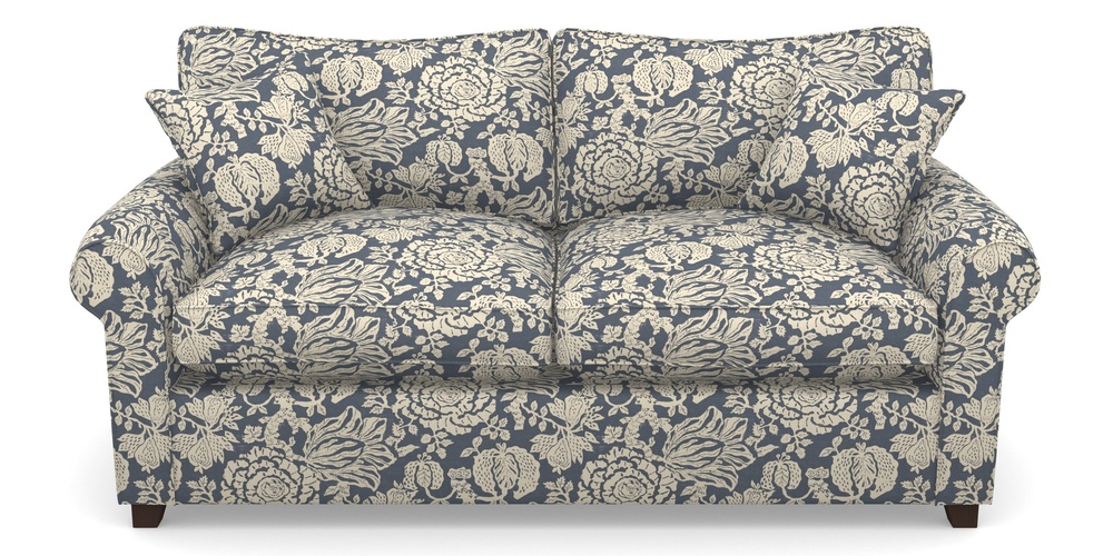 Product photograph of Waverley Sofa Bed 3 Seater Sofa Bed In V A Brompton Collection - Flowering Kale - Midnight Blue from Sofas and Stuff Limited