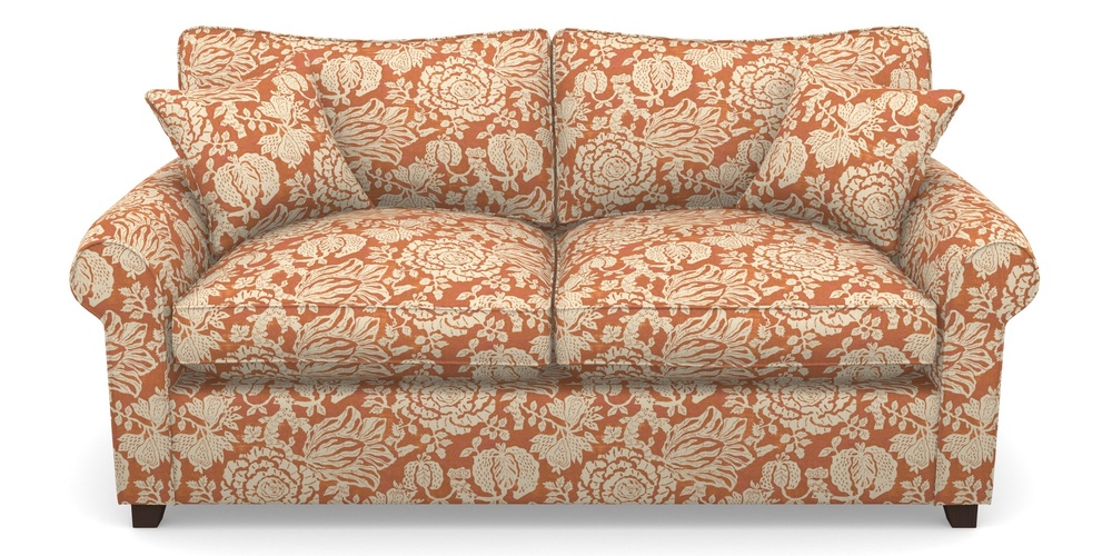 Product photograph of Waverley Sofa Bed 3 Seater Sofa Bed In V A Brompton Collection - Flowering Kale - Terracotta from Sofas and Stuff Limited