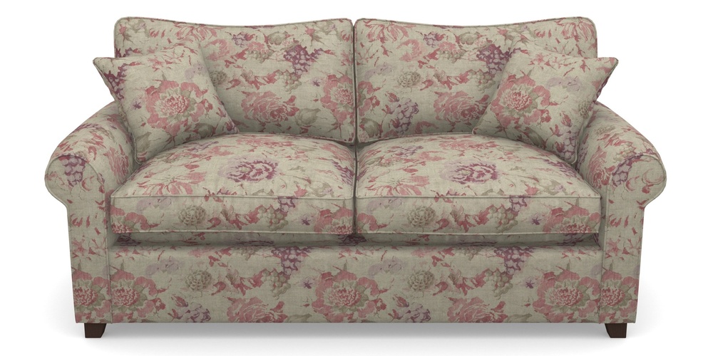 Product photograph of Waverley Sofa Bed 3 Seater Sofa Bed In Floral Linen - Faith Rose Quartz from Sofas and Stuff Limited